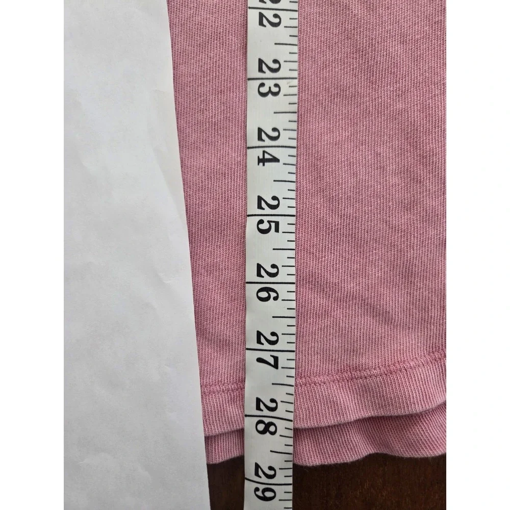 Victoria's Secret Pink Logo Top Women's Small Dusty Rose Acid Washed Oversized - Picture 5 of 11